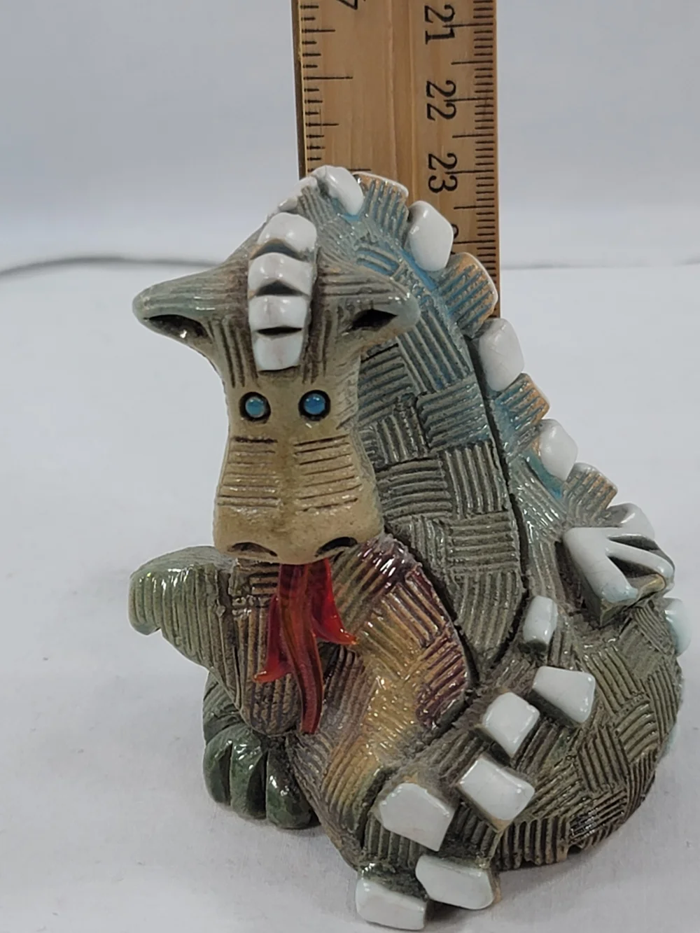 Artesania Rinconada Fire Breathing Dragon Figurine Hand Carved Sculpture Animals